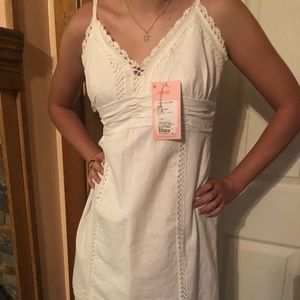 Lilly Pulitzer RARE Lolita white linen dress NWT